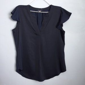 TOMMY HILFIGER BLOUSE.  SIZE  L/G/G.  COLOR NAVY BLUE